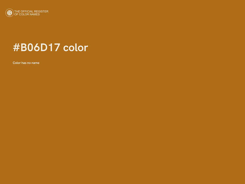 #B06D17 color image