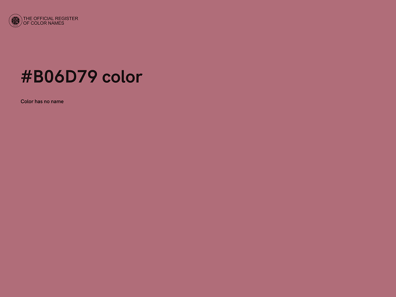 #B06D79 color image