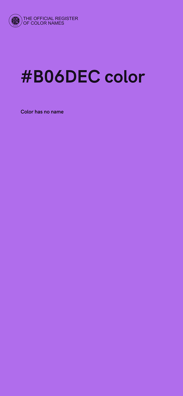 #B06DEC color image