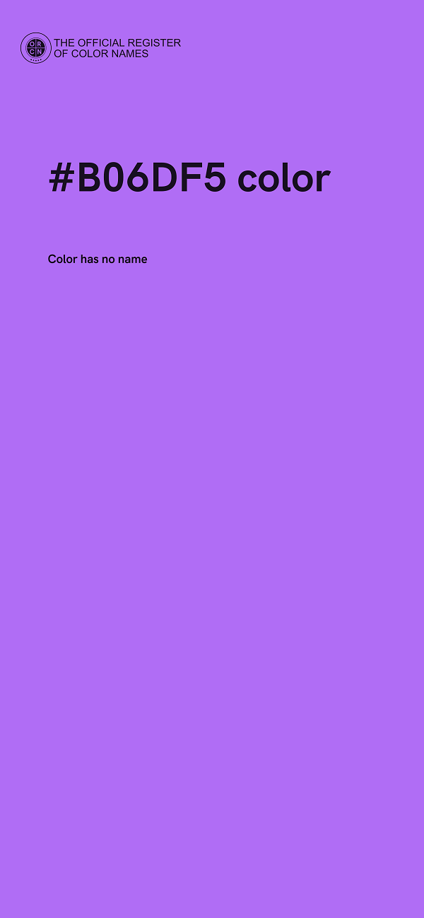 #B06DF5 color image