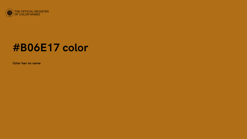 #B06E17 color image