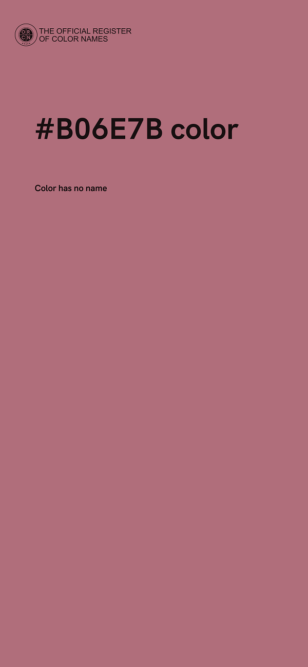 #B06E7B color image