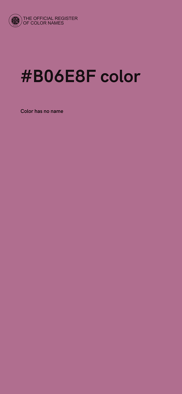 #B06E8F color image