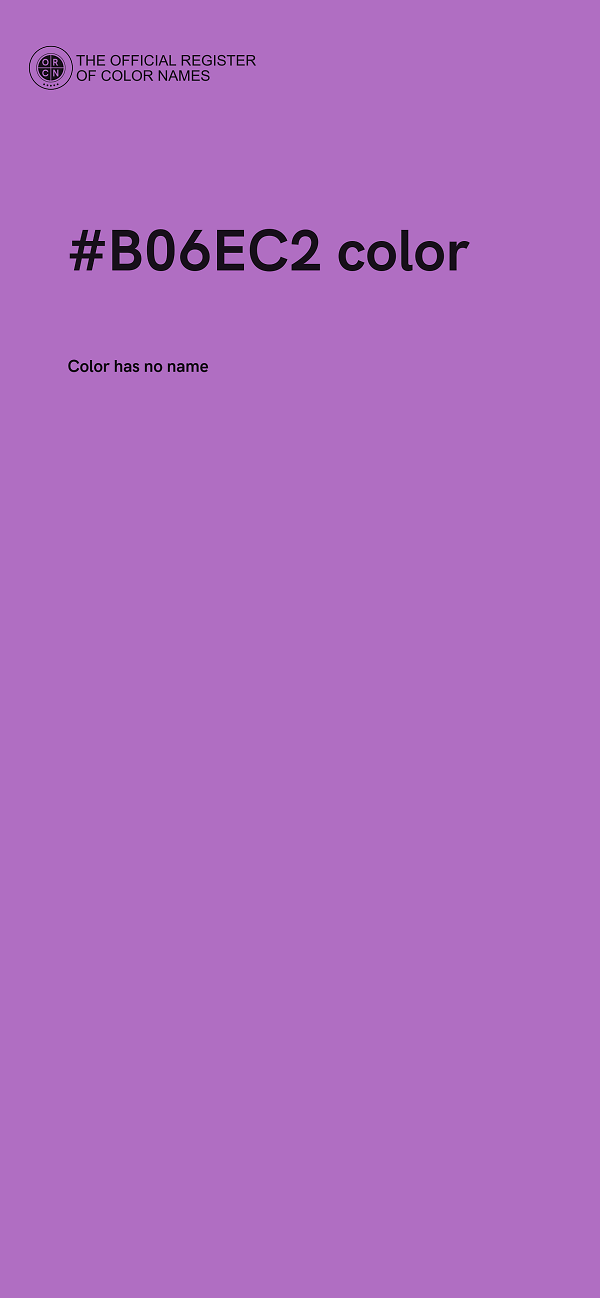 #B06EC2 color image