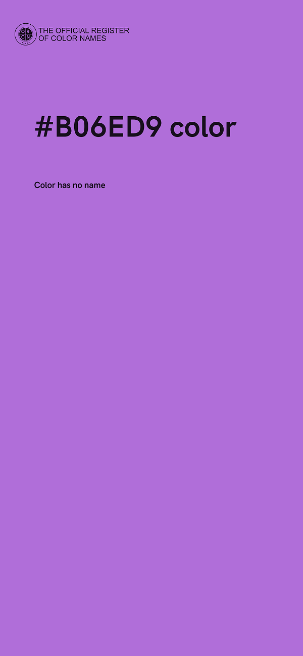 #B06ED9 color image