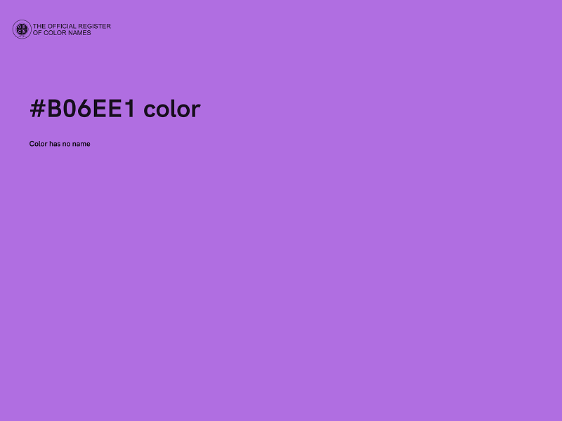 #B06EE1 color image