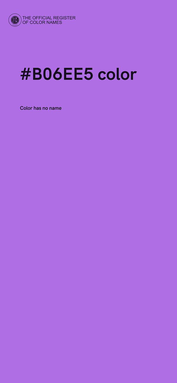 #B06EE5 color image