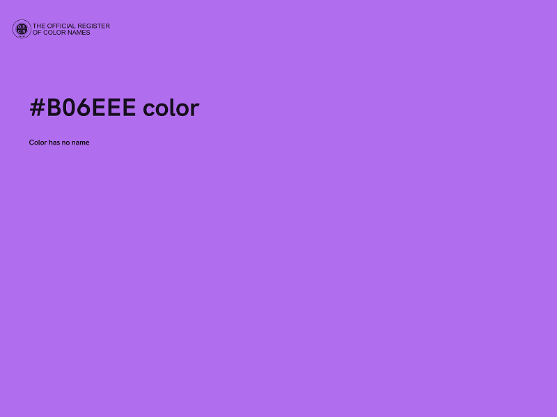 #B06EEE color image