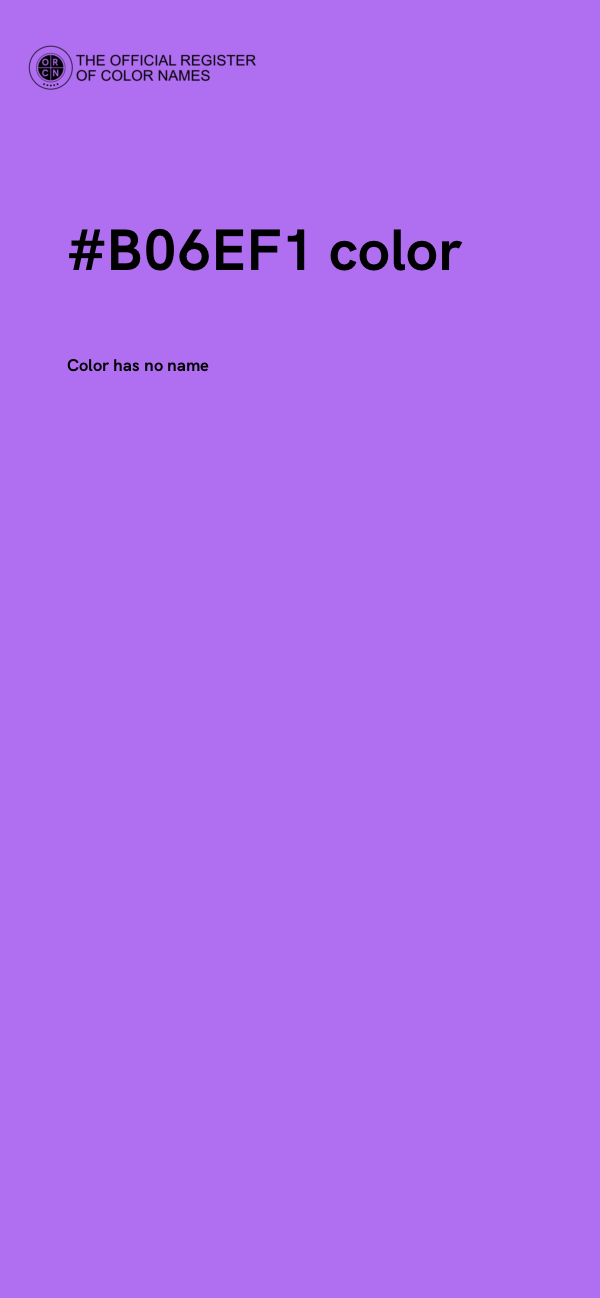 #B06EF1 color image