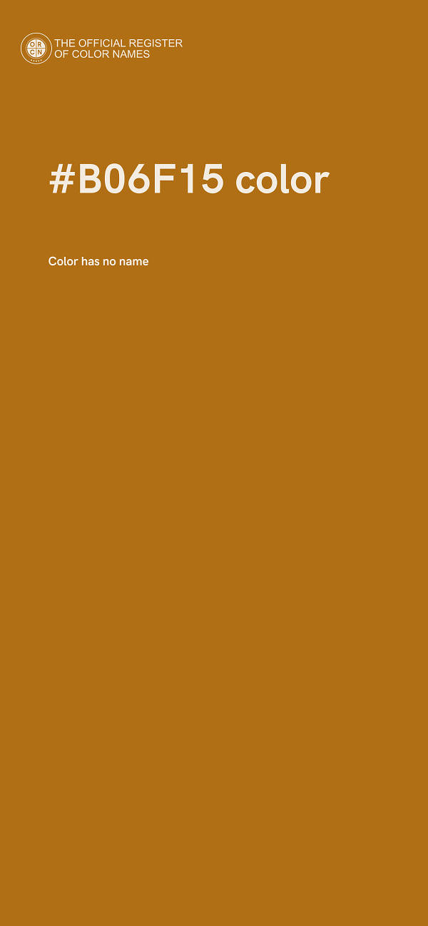 #B06F15 color image