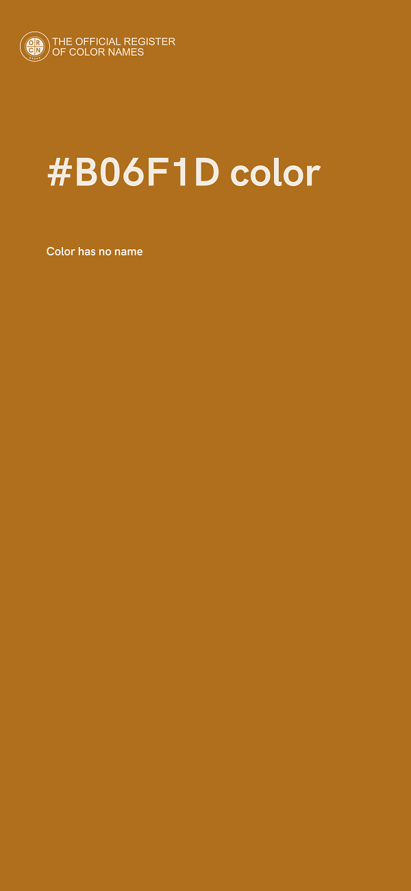 #B06F1D color image