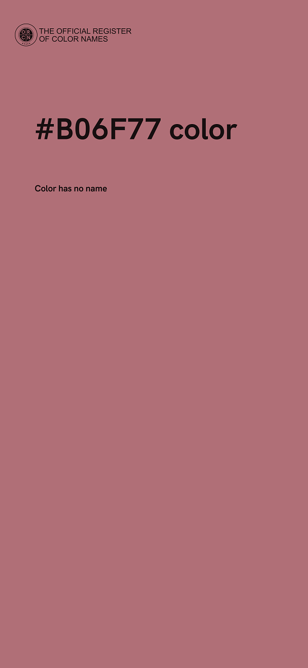 #B06F77 color image