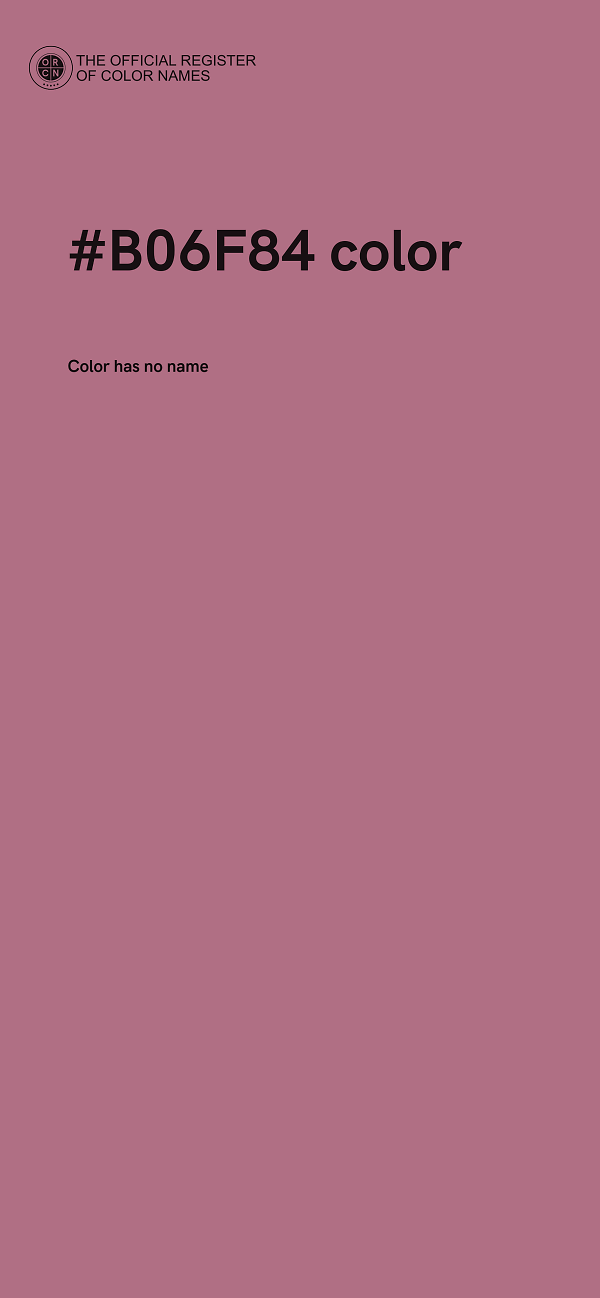 #B06F84 color image