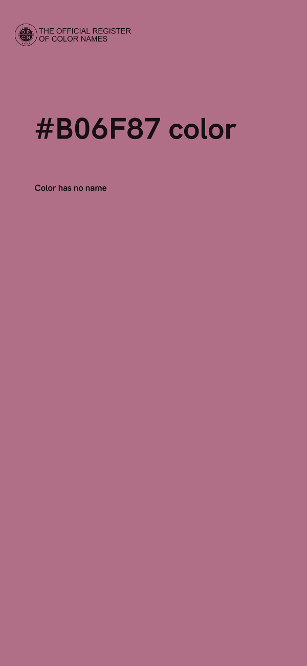 #B06F87 color image