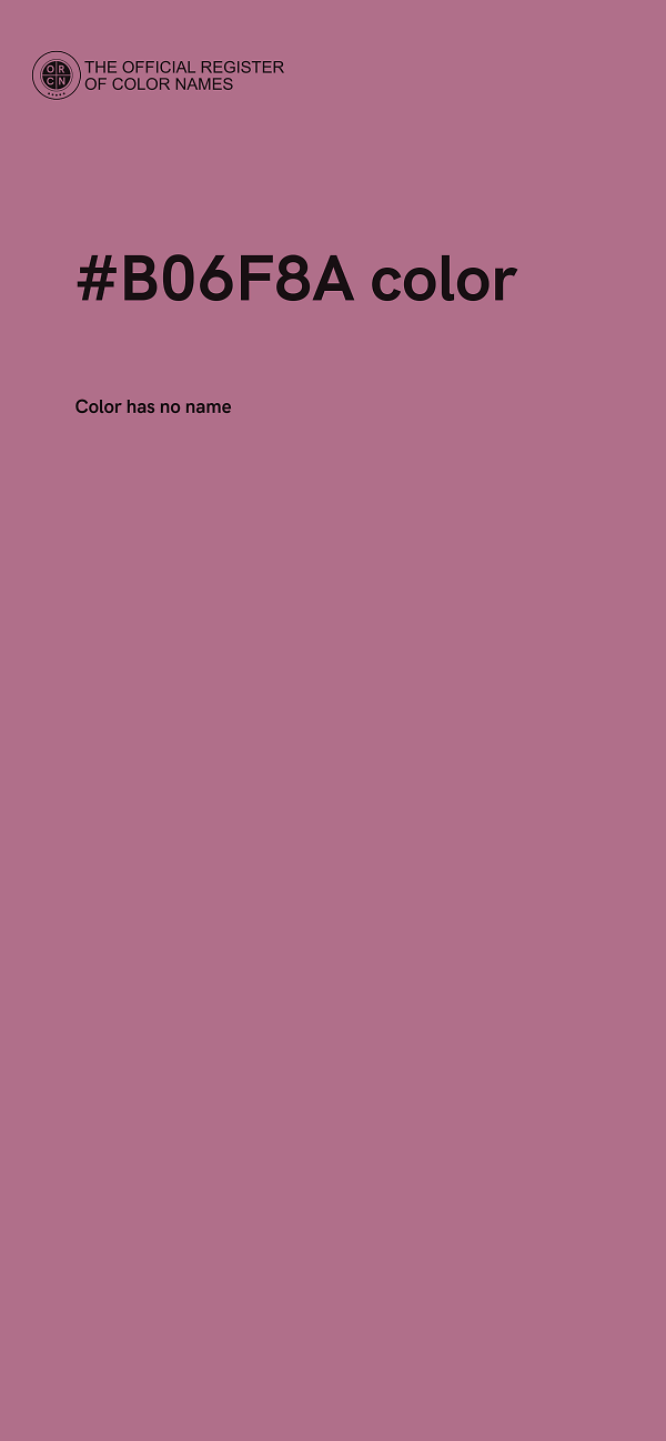 #B06F8A color image