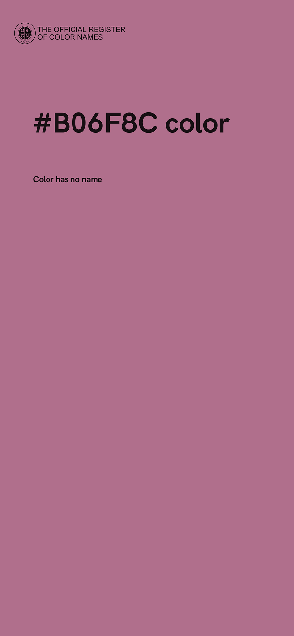 #B06F8C color image