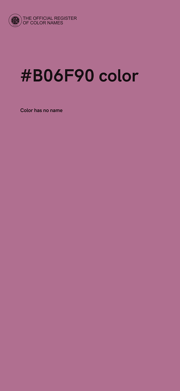#B06F90 color image