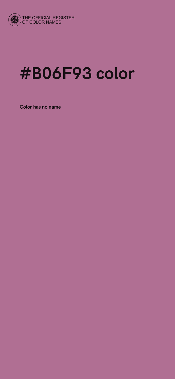 #B06F93 color image