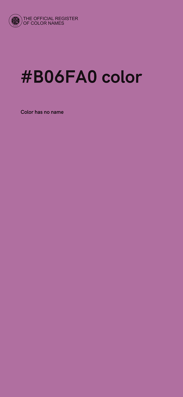 #B06FA0 color image