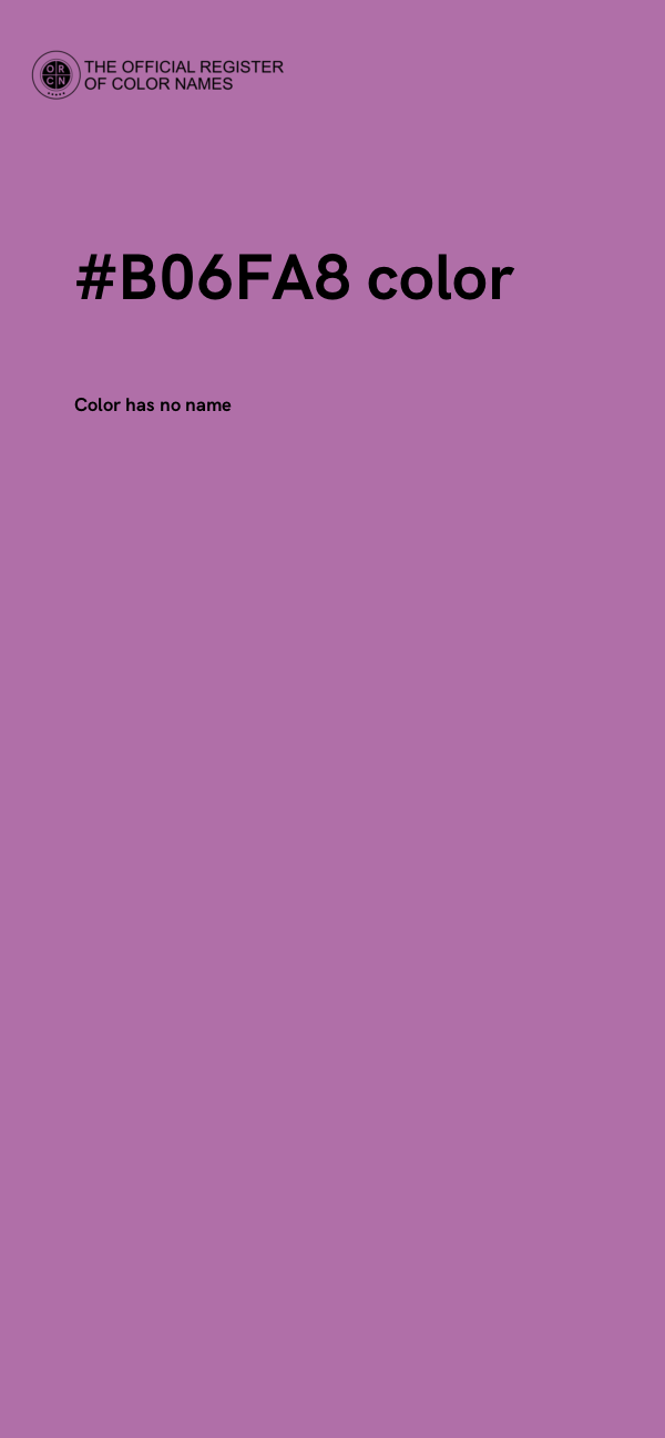 #B06FA8 color image