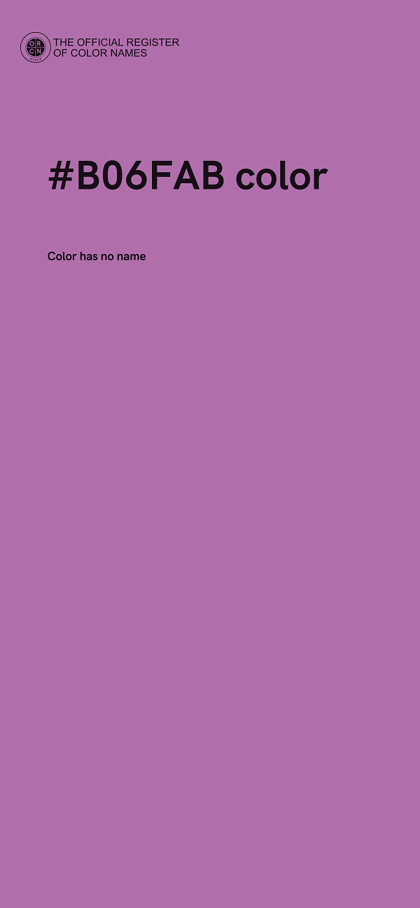 #B06FAB color image