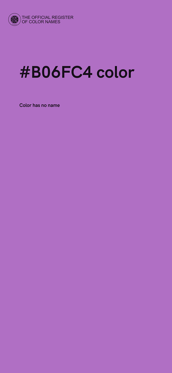 #B06FC4 color image