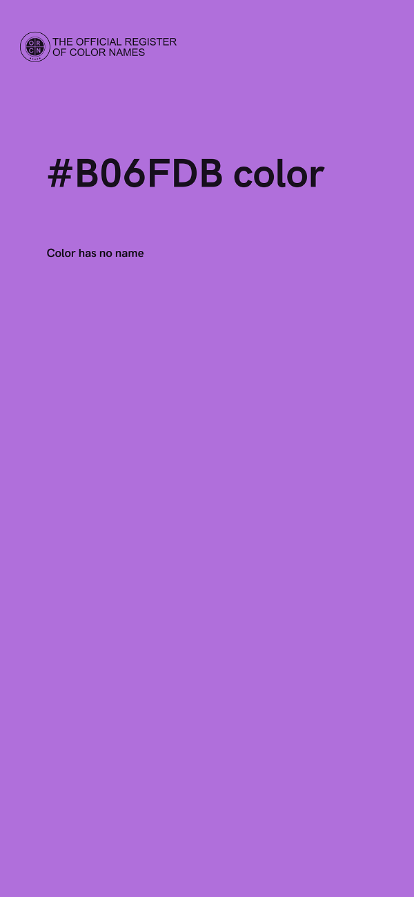 #B06FDB color image