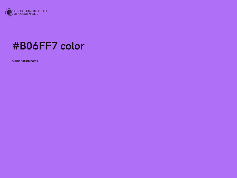 #B06FF7 color image