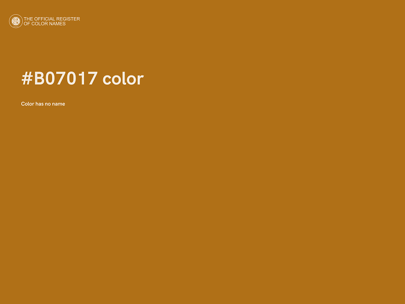 #B07017 color image