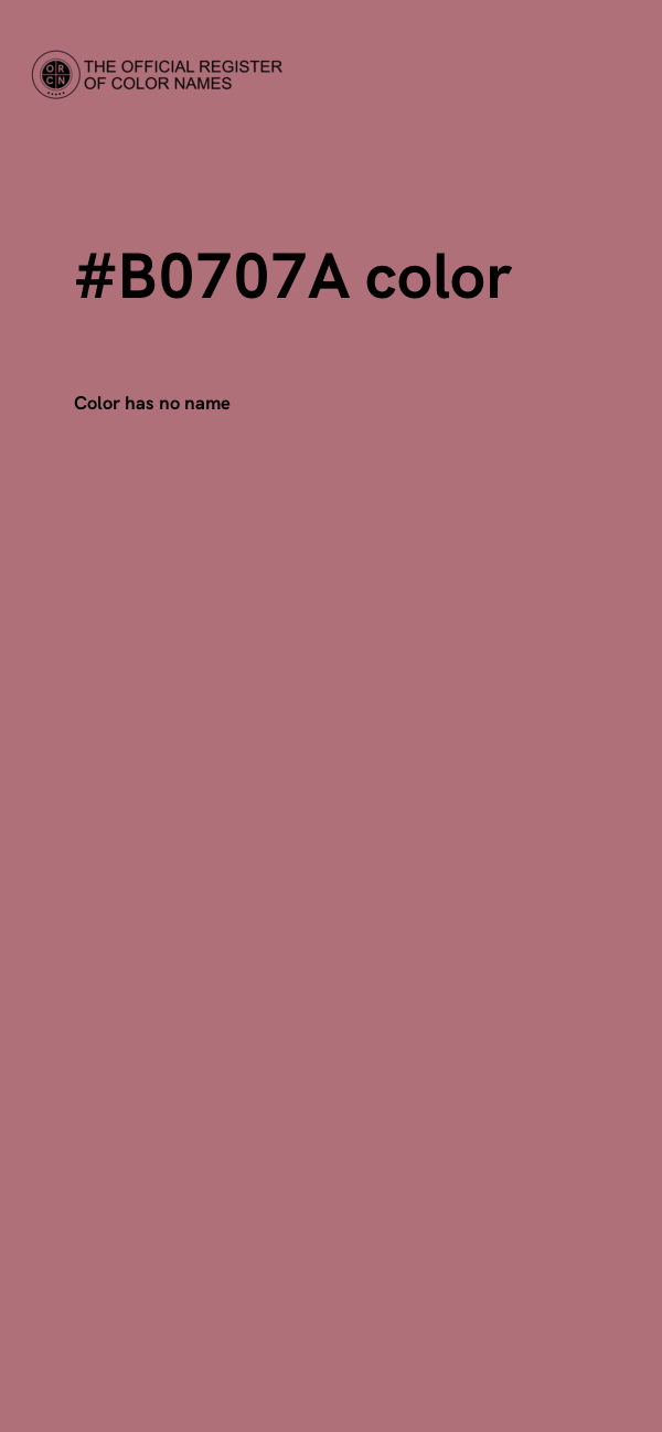 #B0707A color image