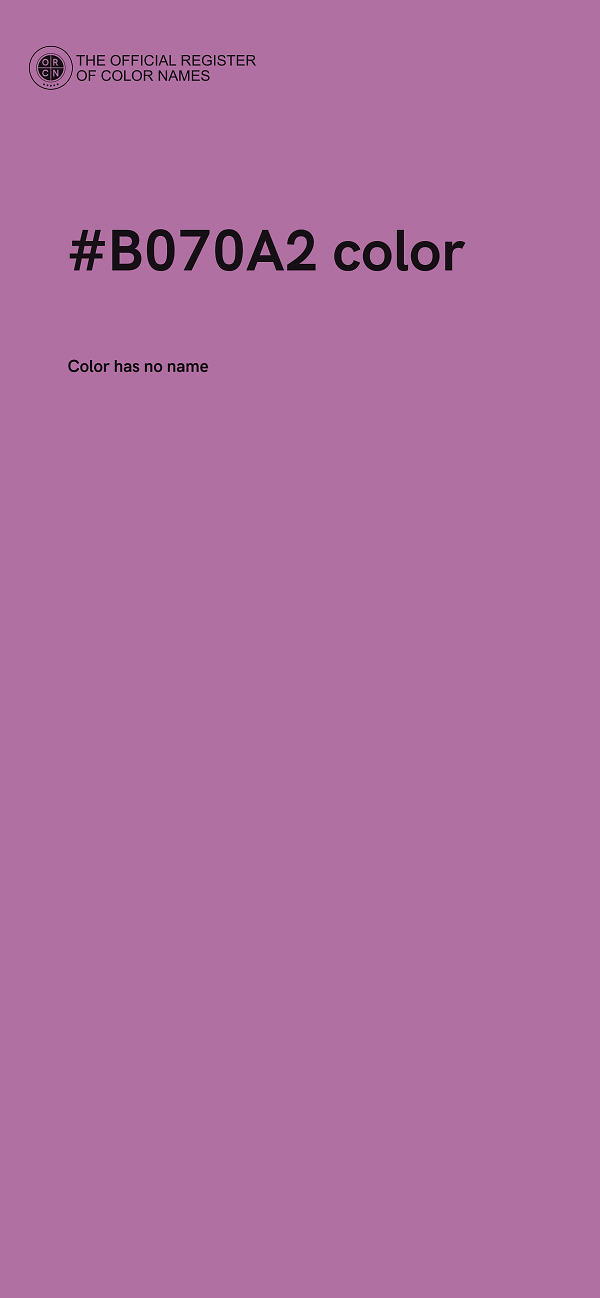 #B070A2 color image