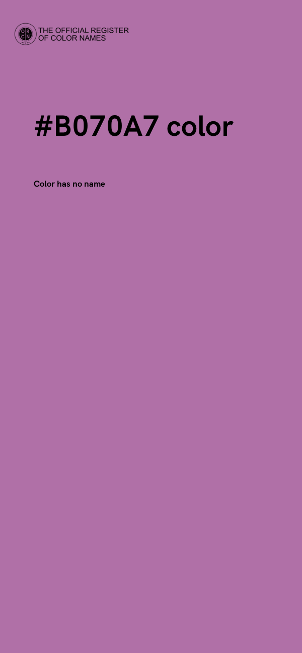 #B070A7 color image