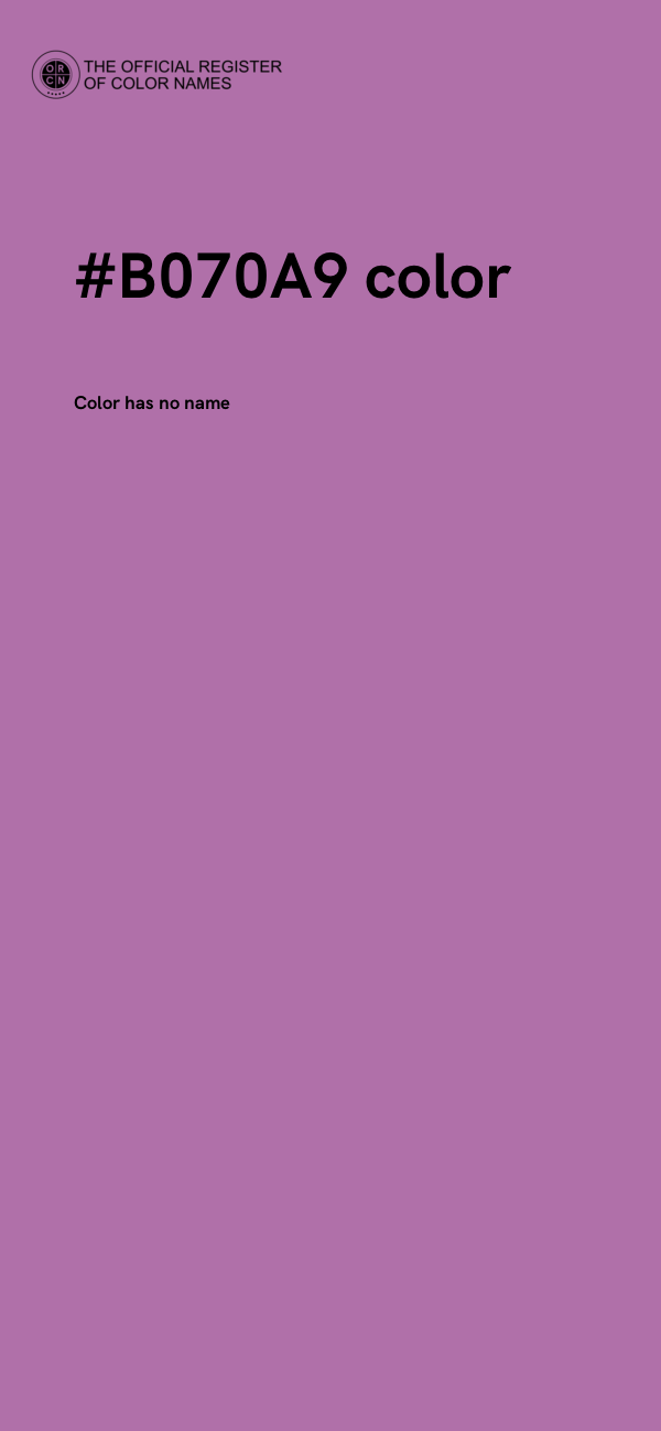 #B070A9 color image