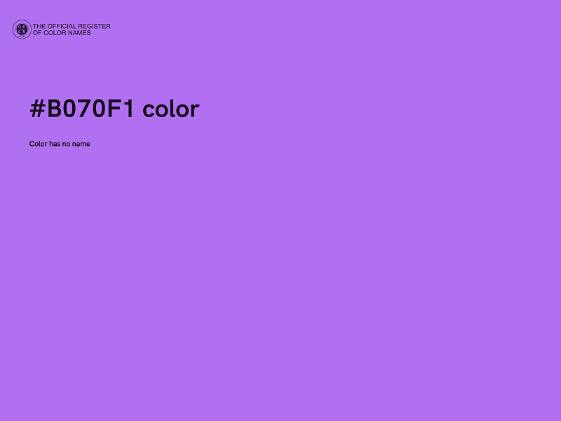 #B070F1 color image