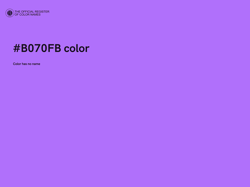 #B070FB color image