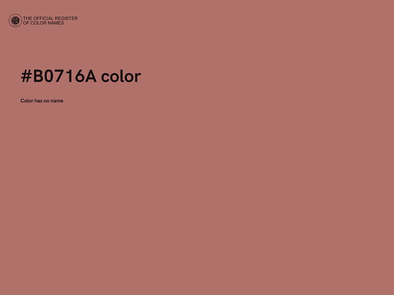 #B0716A color image