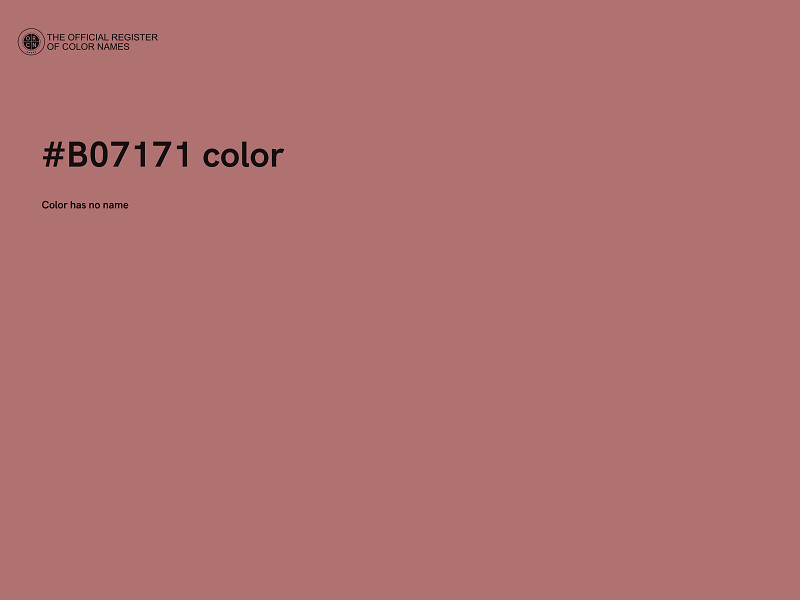 #B07171 color image