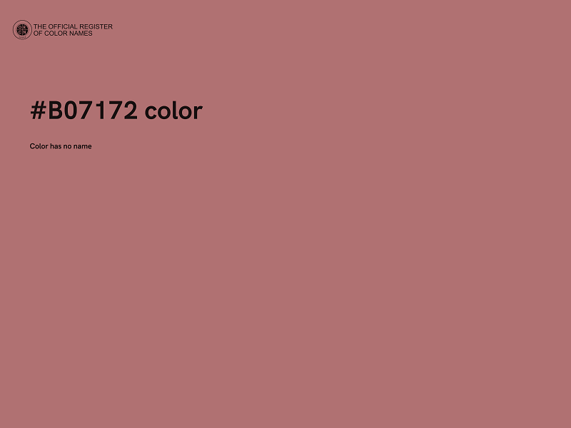 #B07172 color image