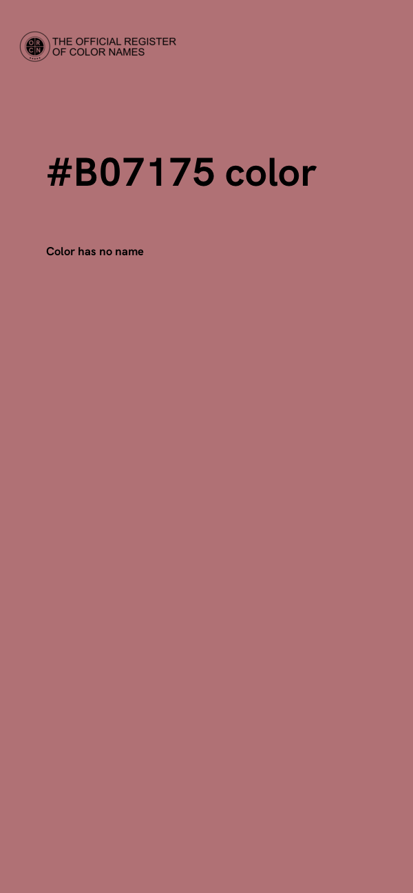 #B07175 color image