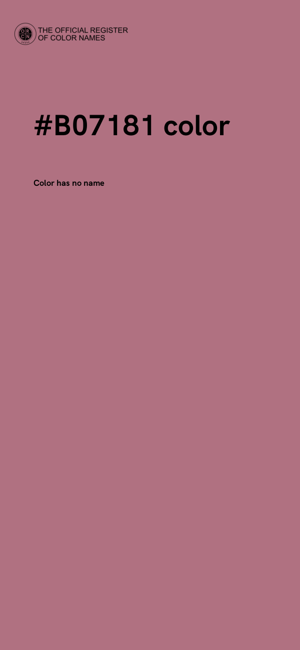 #B07181 color image