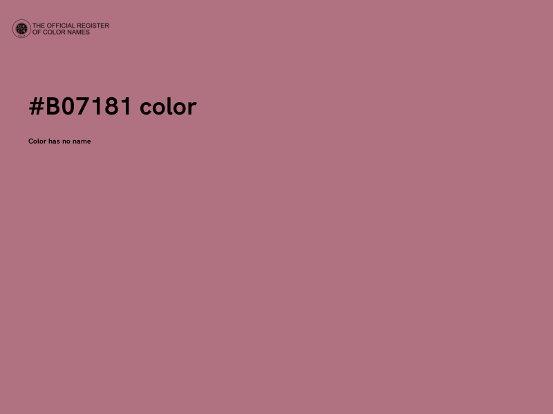 #B07181 color image