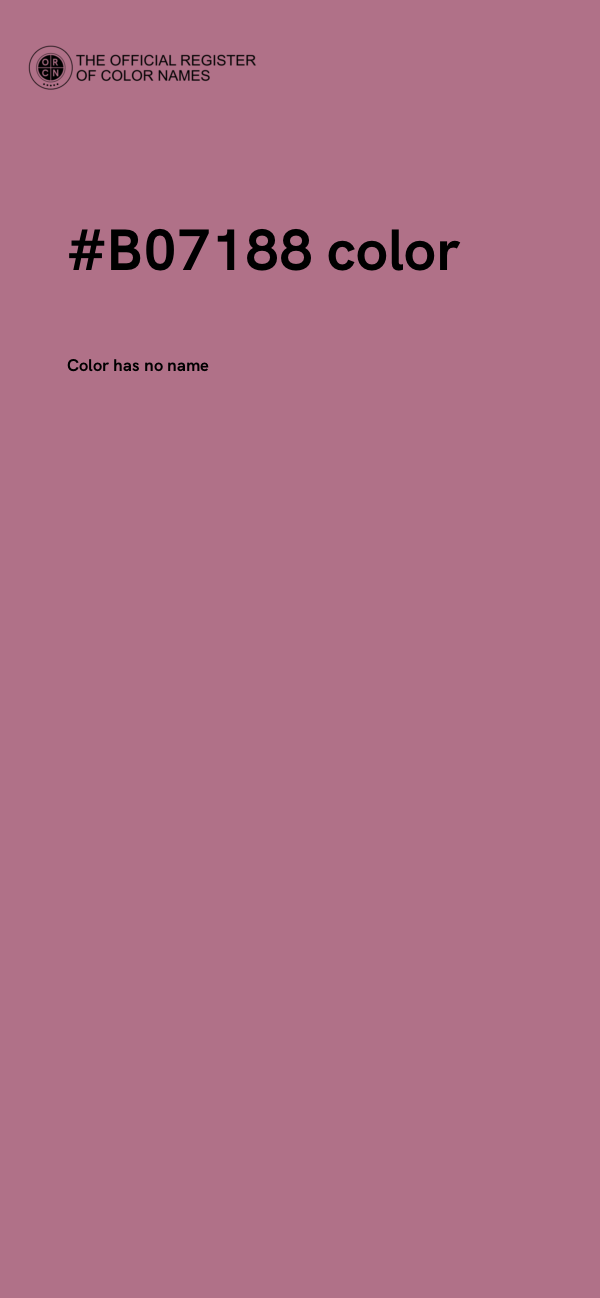#B07188 color image