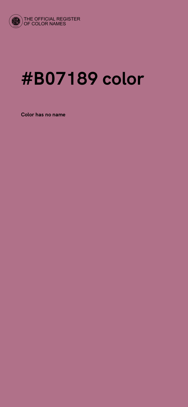 #B07189 color image
