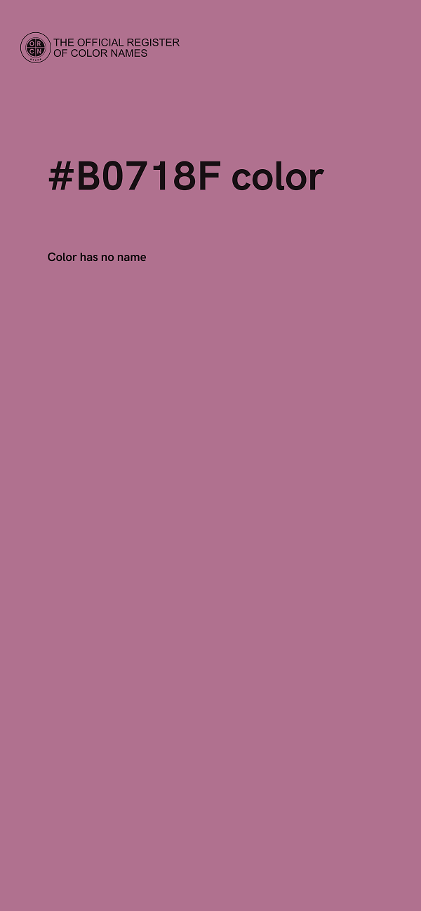 #B0718F color image