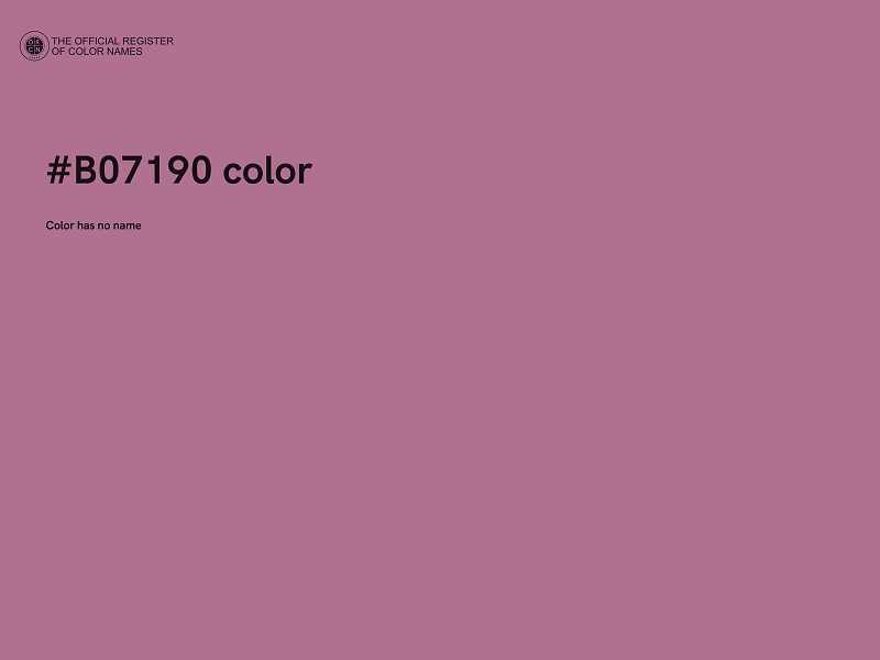 #B07190 color image