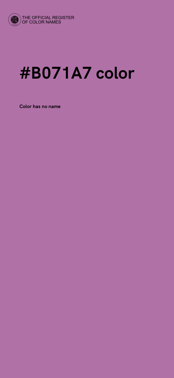 #B071A7 color image