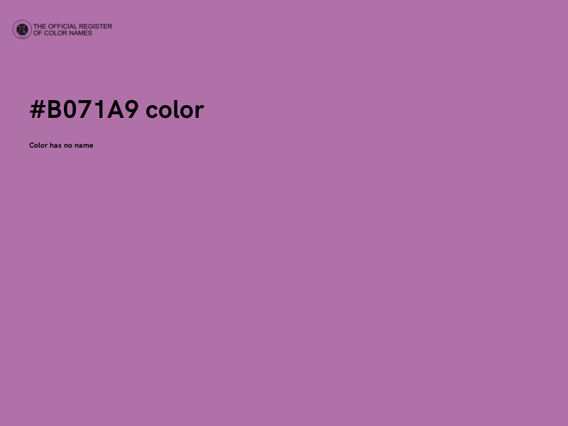 #B071A9 color image