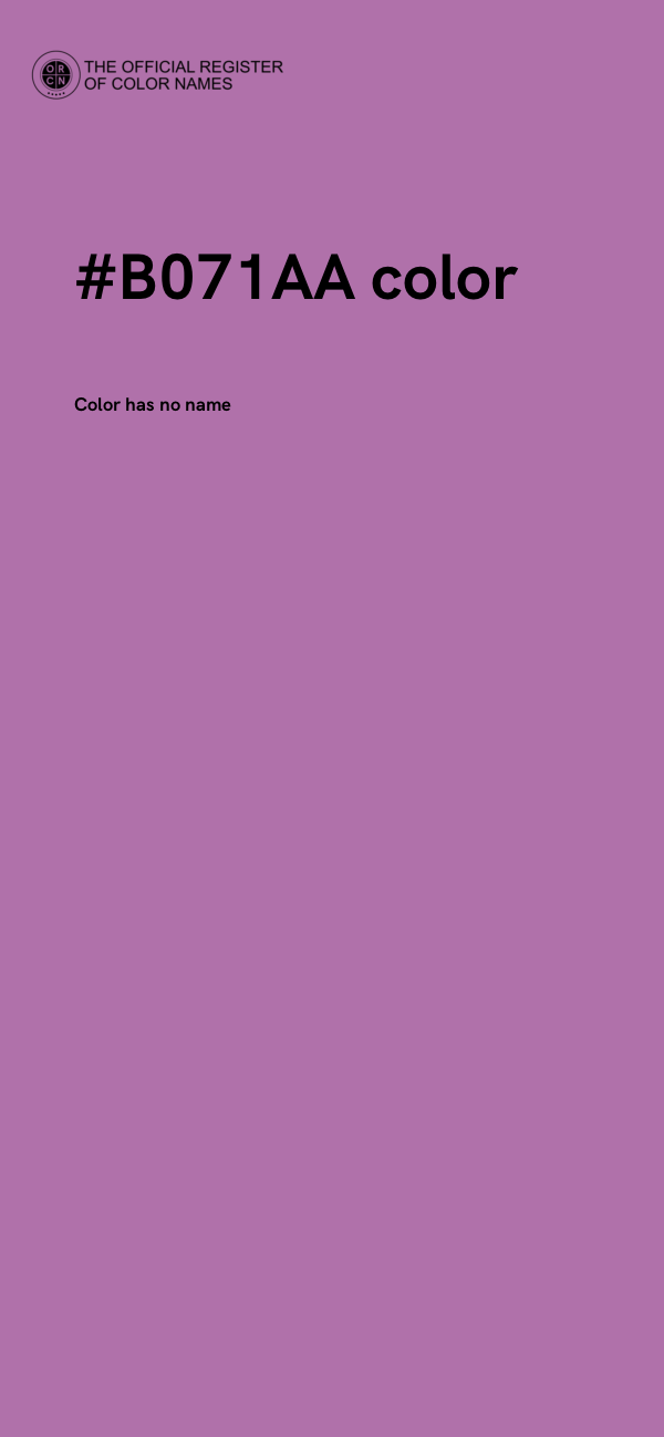 #B071AA color image