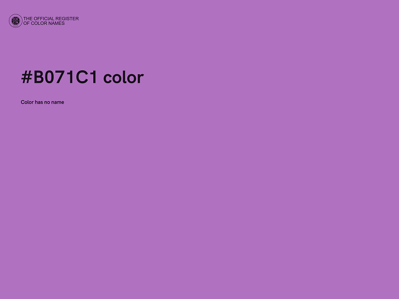 #B071C1 color image