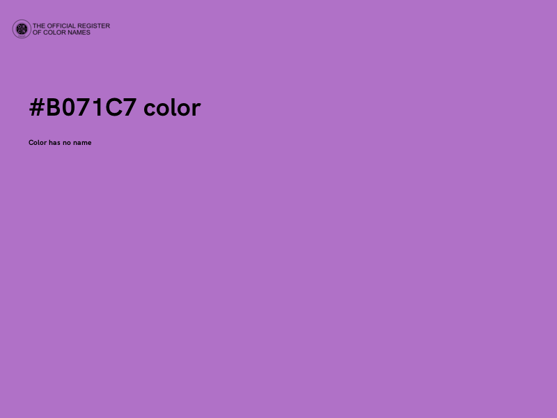#B071C7 color image